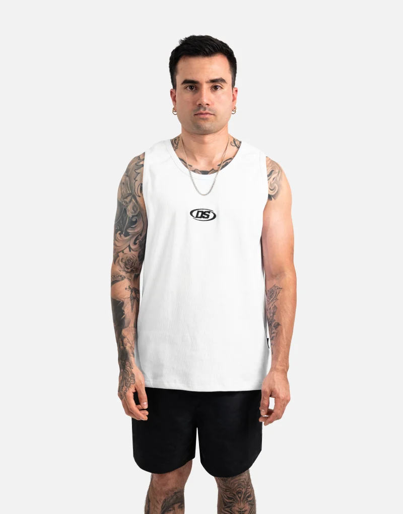 Emblem Tank White